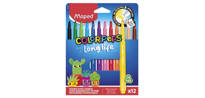 Feutre COLOR'PEPS LONG LIFE 02, étui carton de 12