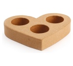 Centre de table graine creative bougeoir coeur       130x150x25mm