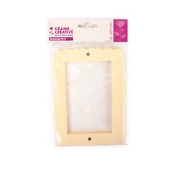 Cadre graine creative bois magnet ondules 170x120mm lot  3 unites