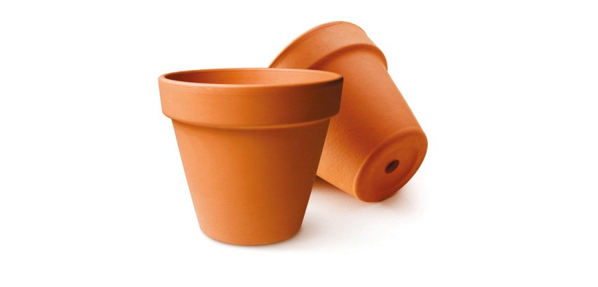 Pot de fleurs graine creative terre cuite diam. 8cm lot 10  unites