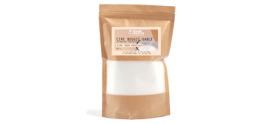 Cire bougie graine creative vegetale effet perle 400 gr