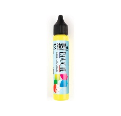 Crayon pour bougie graine creative 30ml coloris jaune   fluo