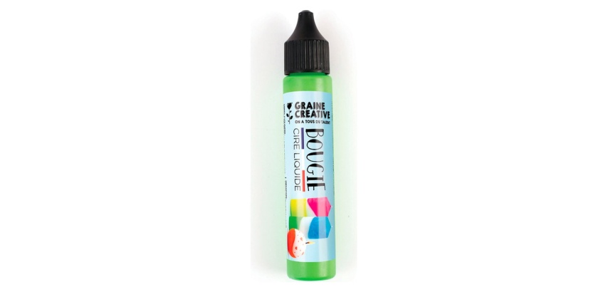 Crayon pour bougie graine creative 30ml coloris vert    fluo