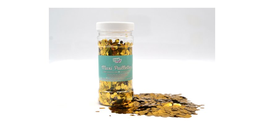 Paillettes oz international nid d'abeille pot 100g        coloris or