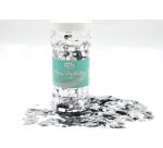 Paillettes oz international nid d'abeille pot 100g        coloris argent