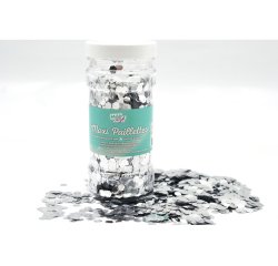 Paillettes oz international nid d'abeille pot 100g        coloris argent