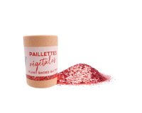 Paillettes oz international biodegradable vegetales tube  carton 35g coloris rouge