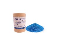Paillettes oz international biodegradable vegetales tube  carton 35g coloris bleu