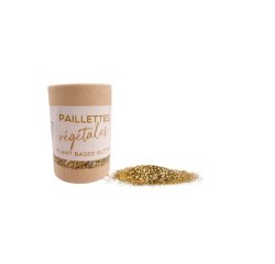 Paillettes oz international biodegradable vegetales tube  carton 35g coloris or