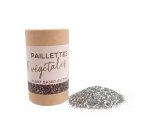 Paillettes oz international biodegradable vegetales tube  carton 35g coloris argent