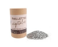 Paillettes oz international biodegradable vegetales tube  carton 35g coloris argent