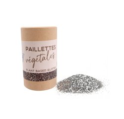 Paillettes oz international biodegradable vegetales tube  carton 35g coloris argent