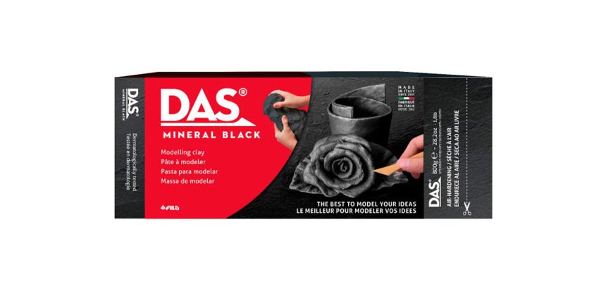 Pate a modeler das autodurcissante pain 800gr    coloris noir
