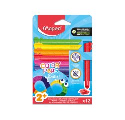 Crayon couleur maped color'peps infinity kidy      coloris assortis pochette     carton 12 unites