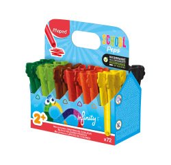 Crayon couleur maped color'peps infinity kidy      coloris assortis school pack  72 unites