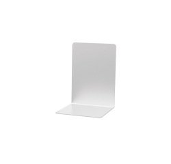 Serre-livres maul aluminium coins arrondis 10x8x10cm      coloris argent