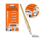 Set calligraphie et dessin cleopatre 1 porte-plume + 5   plumes + 1 boite rangement