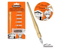 Set calligraphie et dessin cleopatre 1 porte-plume + 5   plumes + 1 boite rangement