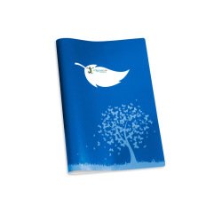 Protege-cahier colorosa a4 papier recycle coloris bleu