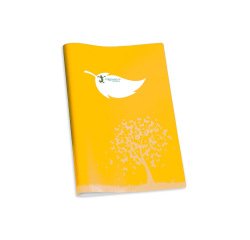 Protege-cahier colorosa a4 papier recycle coloris jaune