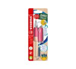 Stylo-plume stabilo easybirdy timber droitier + 1 cle de    reglage coloris rose blister  carton