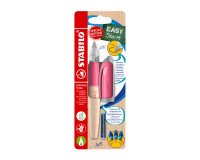 Stylo-plume stabilo easybirdy timber droitier + 1 cle de    reglage coloris rose blister  carton
