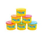 Pate a modeler jovi blandiver coloris neon assortis boite 6 pots 460g