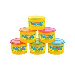 Pate a modeler jovi blandiver coloris neon assortis boite 6 pots 460g