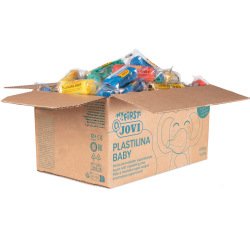 Pate a modeler jovi plastilina baby super souple  coloris assortis kit scolaire 60 pains 38g