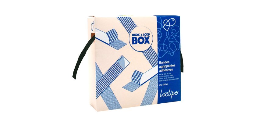 Bande agrippante adhesive sodertex boite distributrice  2x10m coloris noir