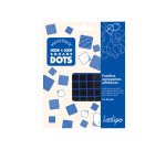 Pastille agrippante adhesive sodertex carree diam.         assortis coloris noir maxi    pack 168 unites