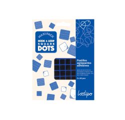 Pastille agrippante adhesive sodertex carree diam.         assortis coloris noir maxi    pack 168 unites