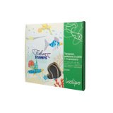 Tampon sodertex poissons a creer + 4 encreurs 17x13cm    coloris assortis pack 21      pieces