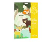 Feuille sodertex simili cuir adhesif 1mm forest shades     20x30cm coloris assortis      paquet 10 feuilles