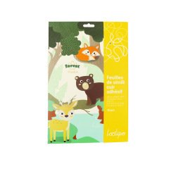Feuille sodertex simili cuir adhesif 1mm forest shades     20x30cm coloris assortis      paquet 10 feuilles