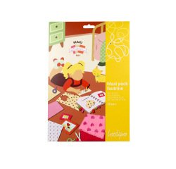 Feutrine adhesive sodertex maxi love felt 1mm 20x30cm    coloris assortis pack 25      coupons