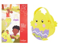 Kit creatif sodertex sac a coudre paques feutrine easter chick basket 20x22cm
