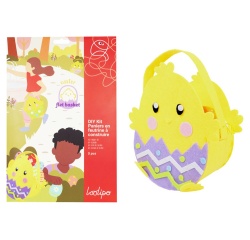 Kit creatif sodertex sac a coudre paques feutrine easter chick basket 20x22cm