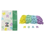 Gommette mousse sodertex lettres diam. 3cm coloris     assortis paquet 500 unites