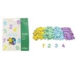 Gommette mousse sodertex chiffres diam. 3cm coloris    assortis paquet 500 unites