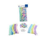 Chenille sodertex yeux mobiles & pompons paques      coloris assortis maxi pack    300 unites