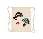 Sac a dos sodertex  100% coton 26x33cm coloris ecru    lot 10 unites