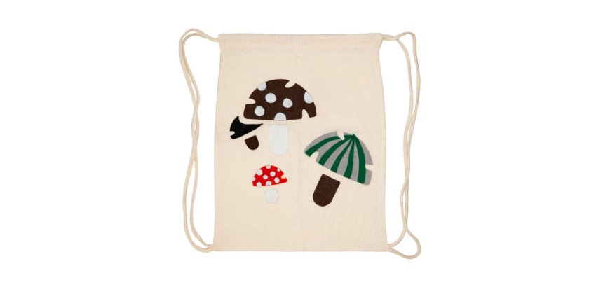 Sac a dos sodertex  100% coton 26x33cm coloris ecru    lot 10 unites
