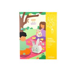 Panier sodertex paques bunny basket craft 58x38cm pack 10  unites