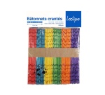 Batonnet crante sodertex 11,5cm coloris assortis pack  200 unites