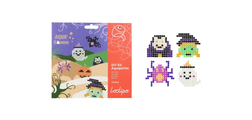 Aquaperle sodertex aqua'lloween diam. 5mm        coloris assortis pack 1500    unites + 1 plaque + 1 spray +