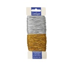 Fil elastique sodertex diam. 1mm 10m coloris or & argent
