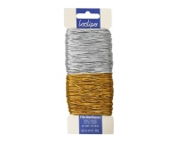 Fil elastique sodertex diam. 1mm 10m coloris or & argent