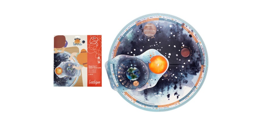 Roue sodertex 5 en 1 soleil-terre-lune astro terra diam. 50cm