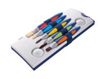 Pinceau pelikan griffix coloris et tailles assortis   blister 5 unites
